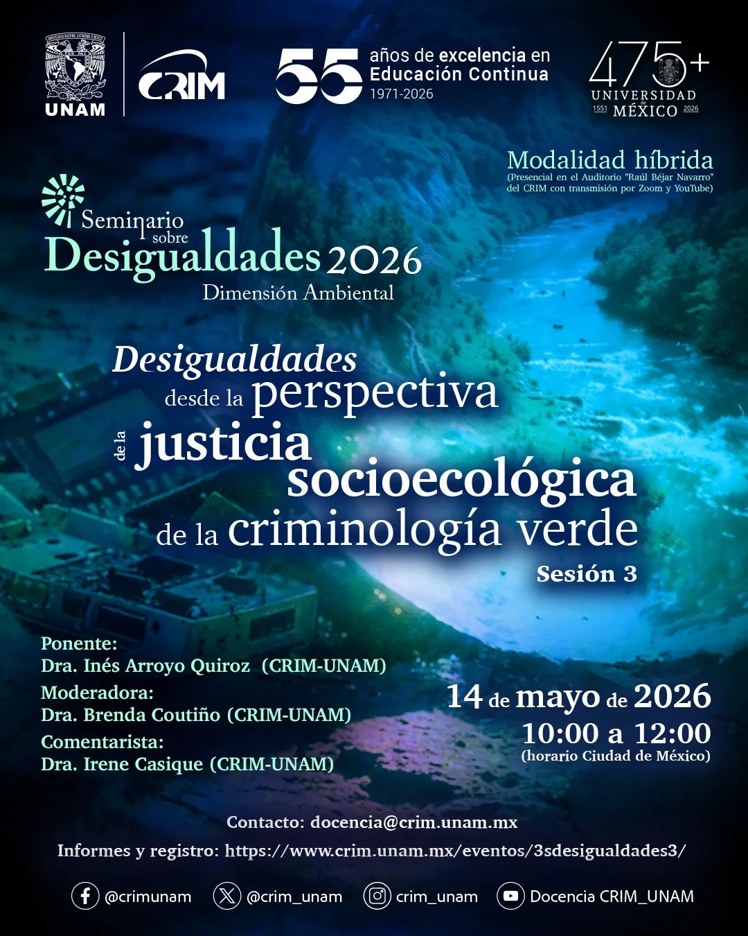 Seminario de Estudios sobre Desigualdades 2026: Dimensión Ambiental