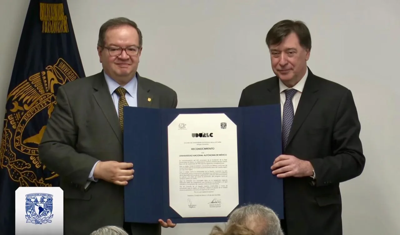 Reconoce la UDUALC a la Universidad de México en su 475 aniversario